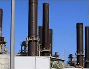 The power plant in the Gaza Strip, which has received fuel to manufacture electricity (Gazayouth.net website)