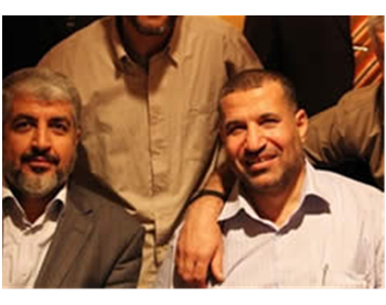 Ahmed Jaabari and Khaled Mashaal in Cairo