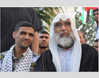 Abdallah al-Shami in Zivil (Foto von der jgaza.ps Webseite, 16. Juli 2012). 