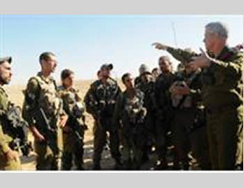 Israel’s chief of staff visits the site of an incident on the Israeli-Egyptian border where an IDF soldier was killed. 