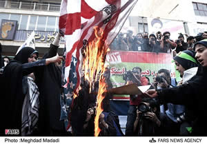 Demonstrations on anniversary of U.S. embassy takeover in Tehran