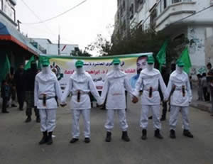 A display of suicide bombers (Filastin Al-'Aan, March 10, 2013).