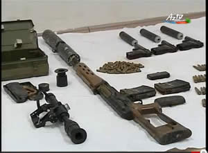 Weapons transferred to an Azeri terrorist cell handled by Iran. 