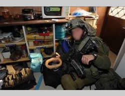 Weapons discovered in the house of a Hamas terrorist operative