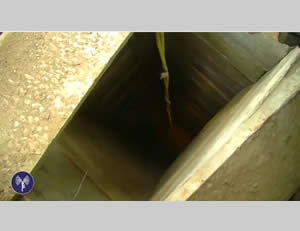 Tunnel shaft (IDF Spokesman, July 29, 2014)