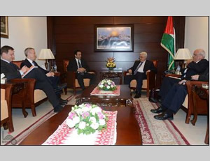  Mahmoud Abbas meets with Philip Gordon, the American National Security Council coordinator for the Middle East (Wafa.ps, February 18, 2015).