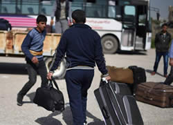 Pictures taken after the Rafah crossing was temporarily opened (Paltoday.ps, March 9, 2015).