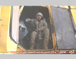 The suicide bomber Abu al-Athir al-Ansari, who detonated the truck bomb south of Kobani 