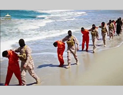 The execution of the Christian Ethiopians captured in Libya by ISIS (YouTube, April 19, 2015) 