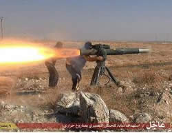 American-made anti-tank weapons which fell into the hands of ISIS and was used in combat in Al-Hasakah. 