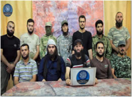 Operatives of the new framework, whose goal is to take over Aleppo (YouTube, July 2, 2015). 