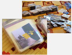 Propaganda tapes intended for distribution. 