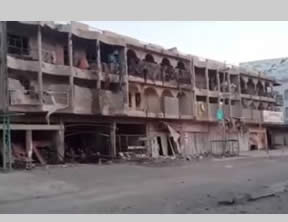 Scenes of destruction in the city of Fallujah (YouTube, July 21, 2015)