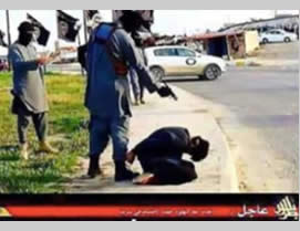 Photo released by ISIS’s Tripoli province, documenting the execution of an Indian citizen 