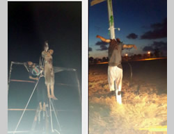 Public executions of the residents from the city of Sirte, posted on Twitter