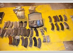 Weapons, money and other means seized in Saudi Arabia in an operation against ISIS operatives (Al-Arabiya, September 16, 2015)