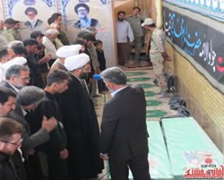 The funeral held in Kerman for the two Afghan fighters