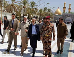 Soleimani visits the Iraqi city of Karbala, August 2015