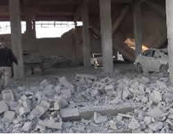 Destroyed building in the village of Mheen (archive.org, November 1, 2015).