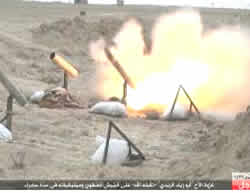 Exchange of fire during the fighting in western Samarra (Dawlat al-Khilafah al-Islamiyya website, October 31, 2015)