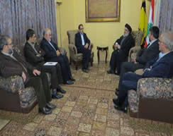 Nasrallah meets with an Iranian ministry of health delegation (IRNA, January 7, 2016).