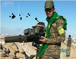 A Toophan anti-tank missile, used by Hezbollah in Syria (ABNA, January 31, 2016).