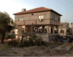 The destruction of the Bashar Masalha's house. 