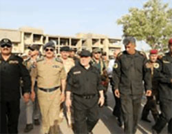 Iraqi Prime Minister Haider al-Abadi (center) visiting Fallujah, accompanied by senior Iraqi Army officers (Twitter account of the Iraqi Army’s Special Operations Division, June 26, 2016). 