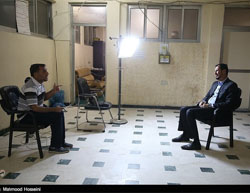 Sheikh Abu-Taleb al-Saeedi (right) interviewed by Tasnim News, July 21, 2016.