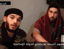 Abu Omar [right] and Abu Jalil al-Hanafi [left] pledging allegiance to ISIS’s leader (ISIS blog that has since been removed, July 28, 2016; Al-Arabiya in English, July 27, 2016)