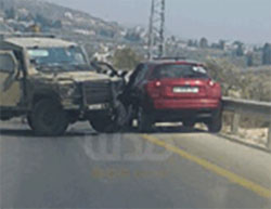 The scene of the stabbing attack near Yitzhar (south of Nablus) where an IDF soldier was wounded (Facebook page of Qabatiya al-A'an, August 24, 2016).