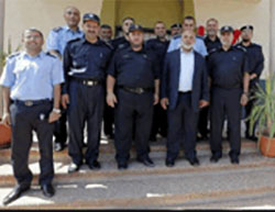 The Hamas police in the Gaza Strip inaugurate new headquarters in the western part of Khan Yunis. The ceremony was attended by the commander of the internal security forces in the Gaza Strip and the commander of the Gazan police force (Facebook page of the ministry of the interior in the Gaza Strip, September 8, 2016).