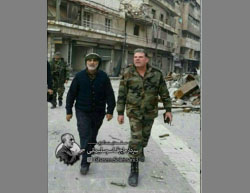 Qasem Soleimani in eastern Aleppo (Iranian Twitter accounts, December 16, 2016).