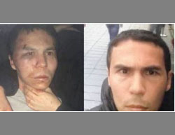 Right: Abdulkadir Masharipov in a selfie taken on the day of the terrorist attack. Left: Masharipov after being caught by the Turkish security forces (Aks al-Sir, January 16, 2017)