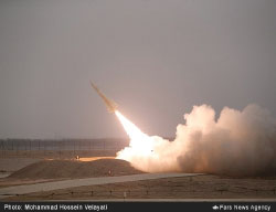 Launch of an Iranian Mersad short-range surface-to-air missile (Fars News, December 27, 2016).