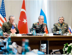 Summit meeting between the chiefs of staff of the US, Russian and Turkish armies (Russian Defense Ministry website, March 7, 2017)