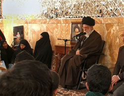 Khamenei meets with families of Afghan shaheeds in Syria  (Tasnim, March 28, 2017).