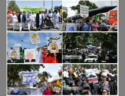 World Jerusalem Day processions in Tehran (ISNA, June 23, 2017). 