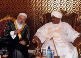 Ismail Haniya meets Sudanese President Omar al-Bashir (Islammemo.cc website)