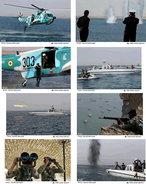 Velayat-90 naval exercise in the Persian Gulf