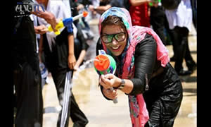 Water fights and watermelon eating