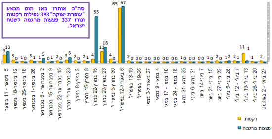 ירי רקטות ופצצות מרגמה