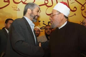 Khaled Mash’al and Sheikh al-Qaradawi meeting in more favorable circumstances