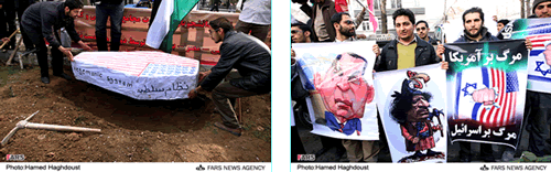 Pictures of the week: students demonstrate to support Arab world uprisings, oppose the West (Tehran, February 27)