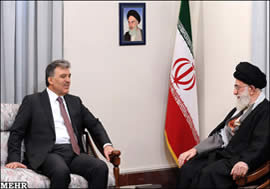 President Gul on a meeting with Supreme Leader Ali Khamenei