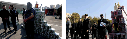 Crackdown on networks specializing in smuggling liquor into Iran