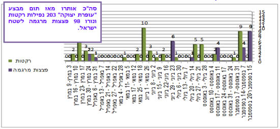 ירי רקטות ופצצות מרגמה