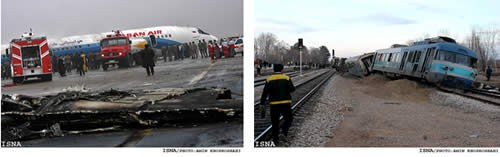 train goes off the rails between Tehran and Mashhad