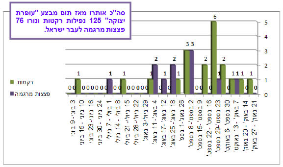 ירי רקטות ופצצות מרגמה