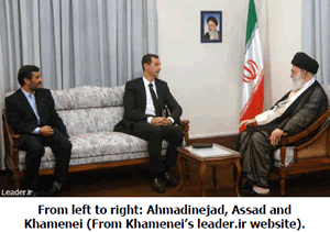 Ahmadinejad, Assad and Khamenei